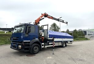 IVECO 190S33 Stralis 4×2 Brücke / Kran camión caja abierta