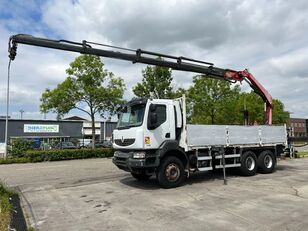 Renault Kerax 430 6X4 EURO 5 + FASSI F210AC.25 + REMOTE + RETARDER - FUL camión caja abierta