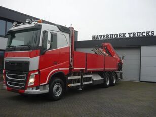 Volvo FH 460 6x4 Fassi F455 -6 camión caja abierta