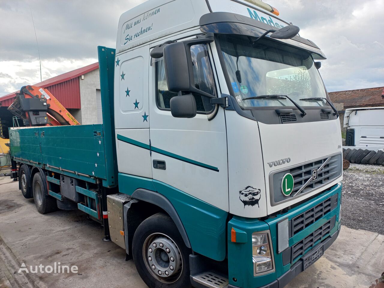 Volvo FH-520   PALFNGER PK 29002 camión caja abierta