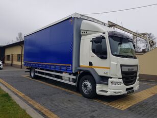 camión lona deslizante DAF LF 280.18 E6 ład.10240, Jak nowy, firanka 19 palet