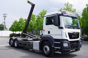 MAN TGS 26.420 6×2 E6 Marrel hooklift / 132 tho. km / steering and l camión con gancho