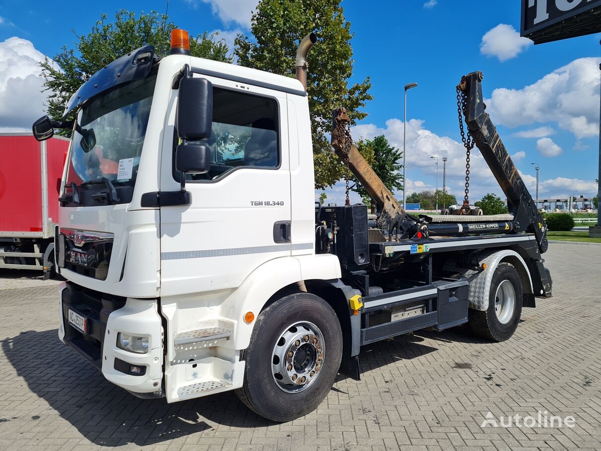 MAN TGM 18.340  camión portacontenedores