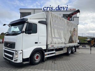 Volvo FH 420 6x2 HMF 1430 K-4 | AHK camión toldo