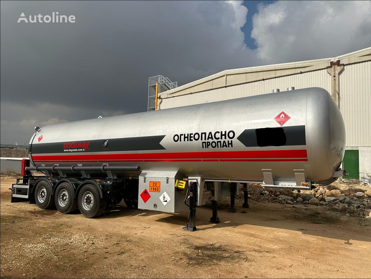 Doğumak 45 M3 LPG SEMI TRAILER FOR RUSSIA cisterna de gas nueva