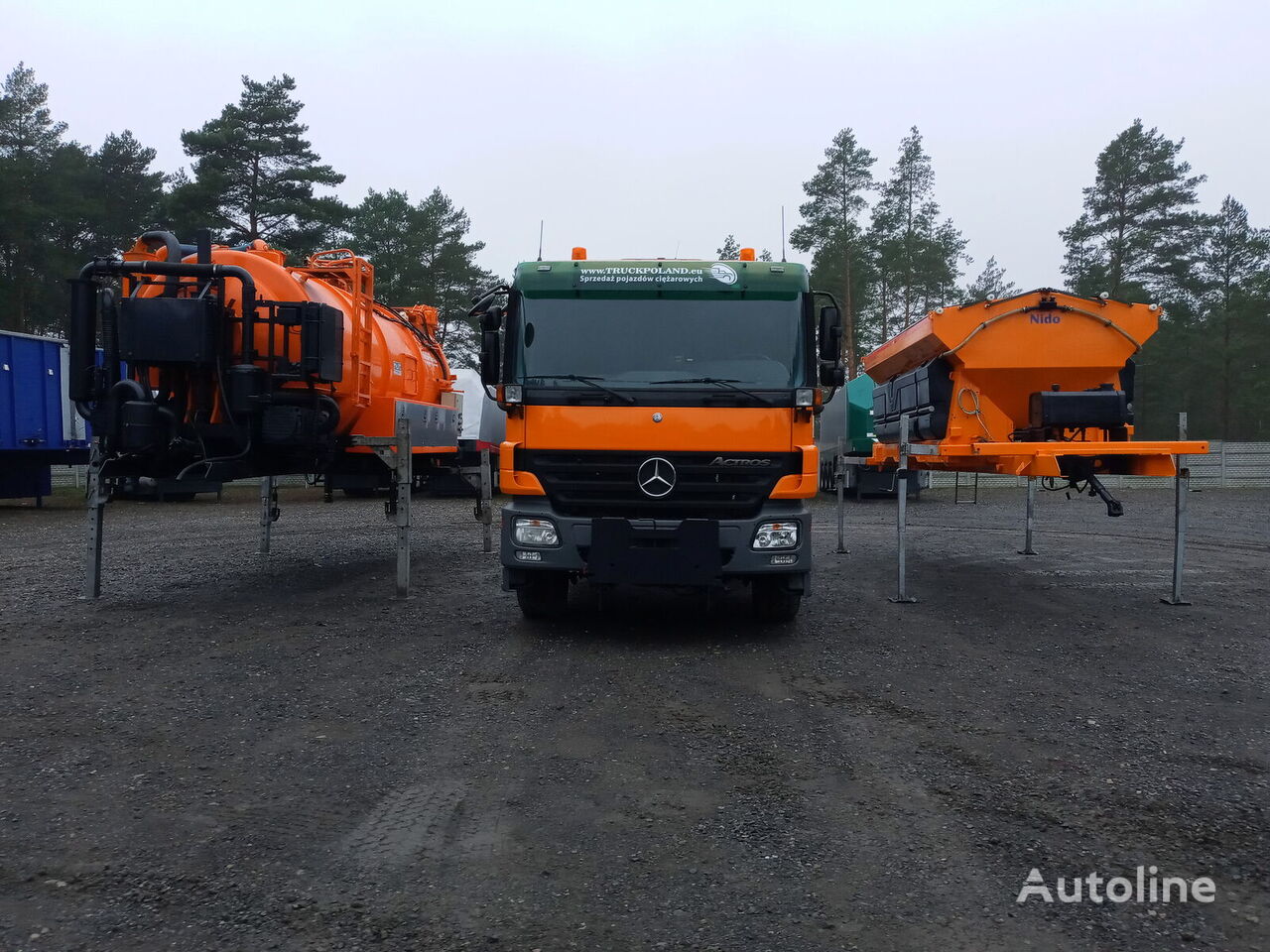 Mercedes-Benz ACTROS 2636 6x4 WUKO + MUT SAND MACHINE FOR CHANNEL CLEANING máquina comunitaria universal
