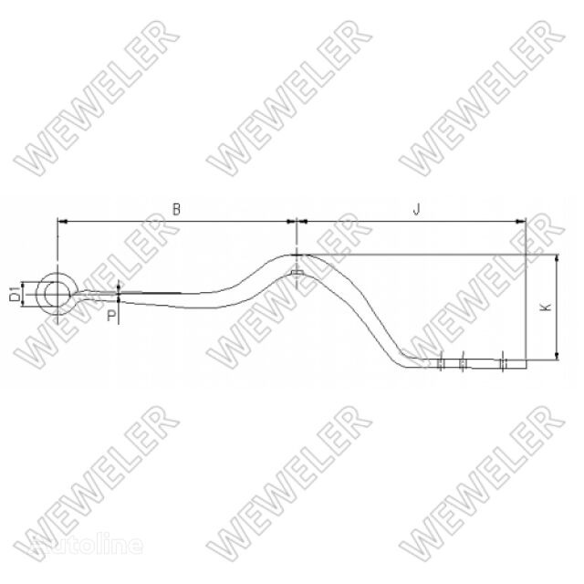 017456.1103482 F001A037KC75 suspensión de ballesta para Schmitz Cargobull MRH  semirremolque