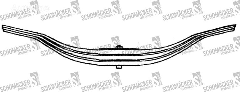 BPW Schomäcker 88615400, O.E.0508204260 suspensión de ballesta para semirremolque