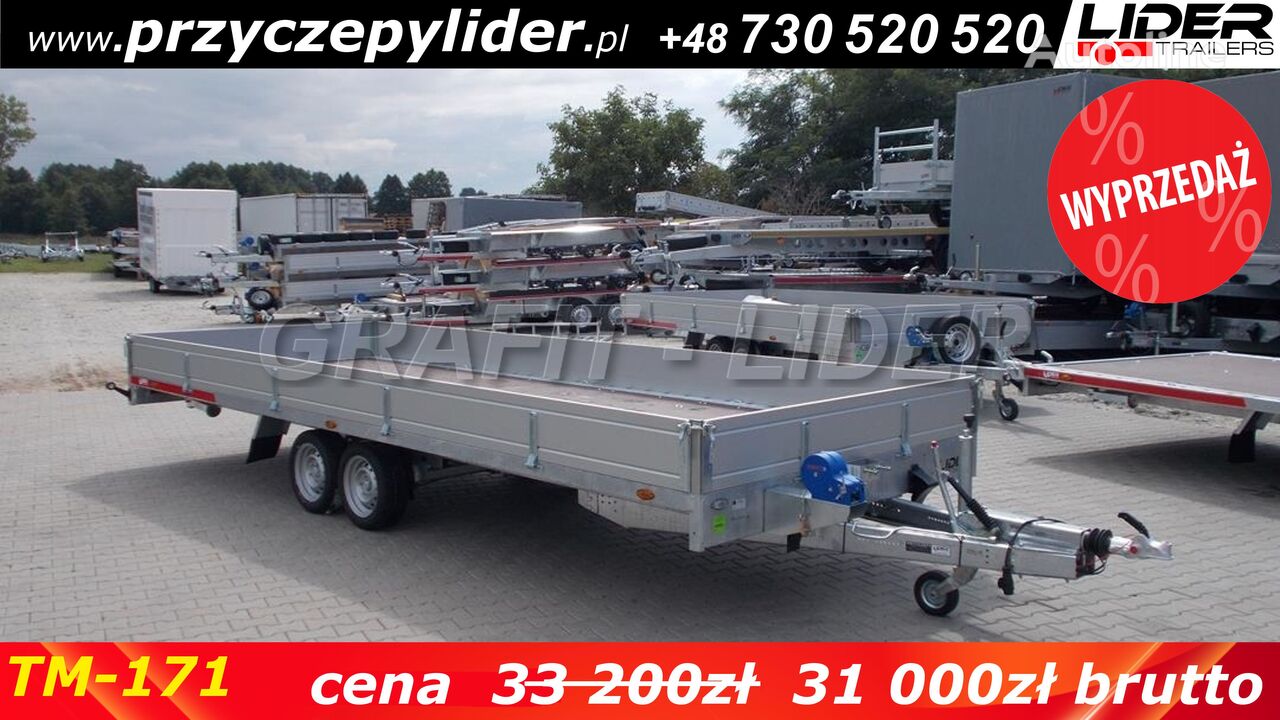 Temared TM-171 przyczepa 588x211x30cm, Carplatform 6021S, laweta, platfo remolque caja abierta nuevo