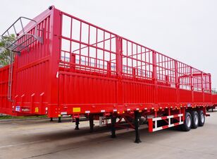 TITAN New and Used Fence Cargo Semi Trailer Tri Axle Price - S semirremolque para transporte de ganado nuevo