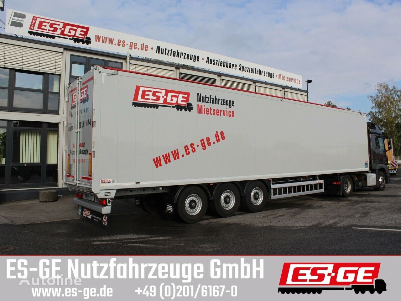 Knapen Trailers 3-Achs-Schubbodenauflieger 92m³ semirremolque piso móvil