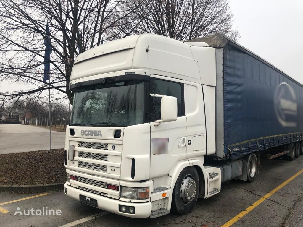 Scania R124 mega, Retarder, 2x Tank tractora