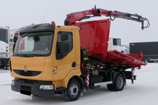 Renault MIDLUM 190 DXI	Tipper + crane FASSI F80  volquete